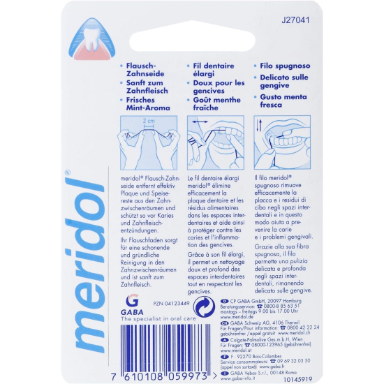 Meridol Mint Expanded Dental Floss 40 m