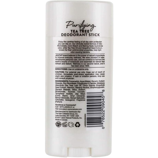 Jason Purifying Tea Tree Deodorant Stick 2.5 Oz