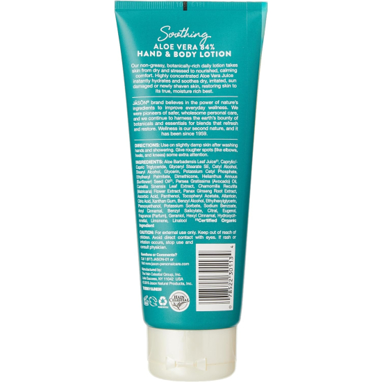 Jason Soothing Aloe Vera 84% Hand & Body Lotion