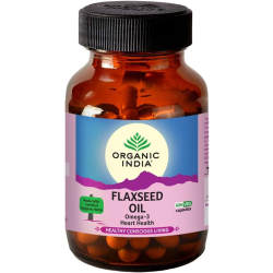 Organic India Flaxseed Oil 60 Capsules Organic India Flaxseed Oil 60 Capsules