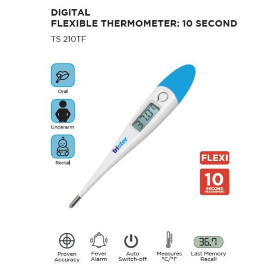 Trister Digital Thermometer 10 Second Flexi Tip