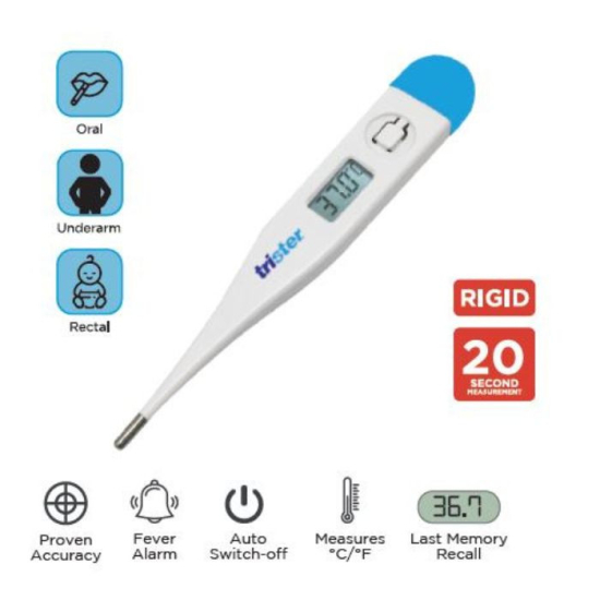 Trister Digital Thermometer 20 Second Rigid Tip