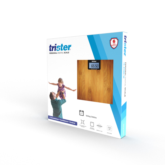 Trister Wooden Bathroom Scale TS 415BS-W