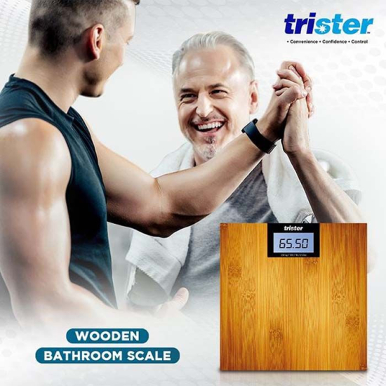 Trister Wooden Bathroom Scale TS 415BS-W