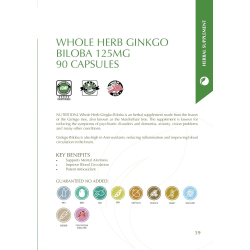 Nutritionl Gingko Biloba 125 Mg Capsules 90's Nutritionl Gingko Biloba 125 Mg Capsules 90's