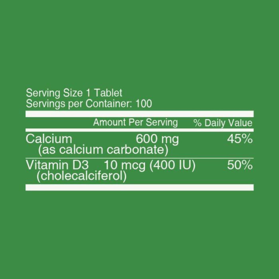 Nutritionl Calcium 600 + D3 400 100 Tablets