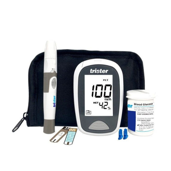 Trister 2 In 1 Blood Glucose + B -Ketone Monitoring System Model-TS 021BGK