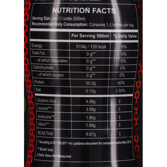 Muscle Core Nutrition Protein Water Strawberry & Pomegranate, 500 ml