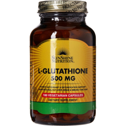 Sunshine Nutrition L-Glutathione 500 mg 100 Vegetarian Capsules Sunshine Nutrition L-Glutathione 500 mg 100 Vegetarian Capsules