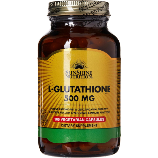 Sunshine Nutrition L-Glutathione 500 mg 100 Vegetarian Capsules