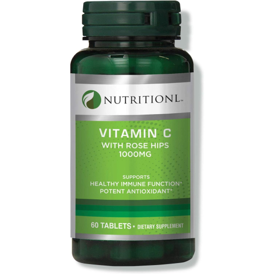 Nutritionl Vitamin C With Rose Hips 1000 mg 60 Capsules