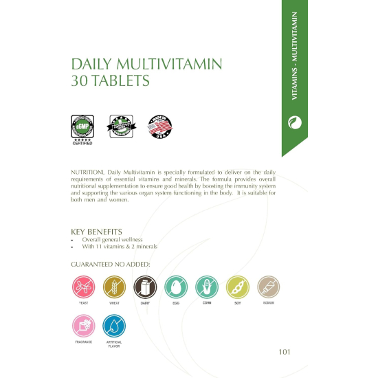 Nutritionl Daily Multivitamin 30 Tablets