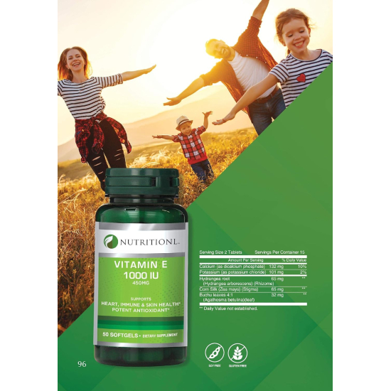 Nutritionl Vitamin E 1000 Iu 50 Softgels