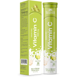 Sunshine Nutrition Vitamin C 1000 mg Effervescent 20 Tablets Lemon Sunshine Nutrition Vitamin C 1000 mg Effervescent 20 Tablets Lemon