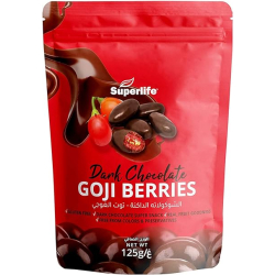 Superlife Dark Chocolate Gojiberries 125g Superlife Dark Chocolate Gojiberries 125g