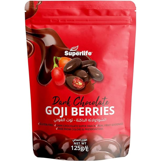 Superlife Dark Chocolate Gojiberries 125g