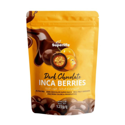 Superlife Dark Chocolate Inca Berries 125 g Superlife Dark Chocolate Inca Berries 125 g