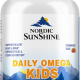 Nordic Sunshine Daily Omega 350mg Kids 100 Chewable Softgels