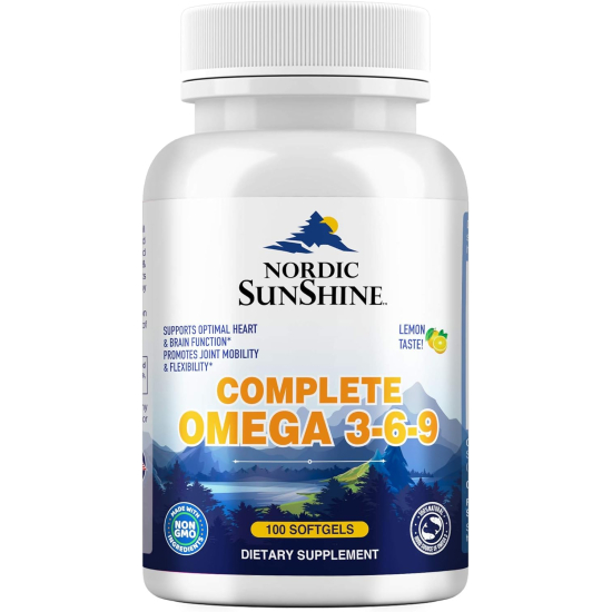 Nordic Sunshine Complete Omega 3-6-9 688mg 100 Softgels