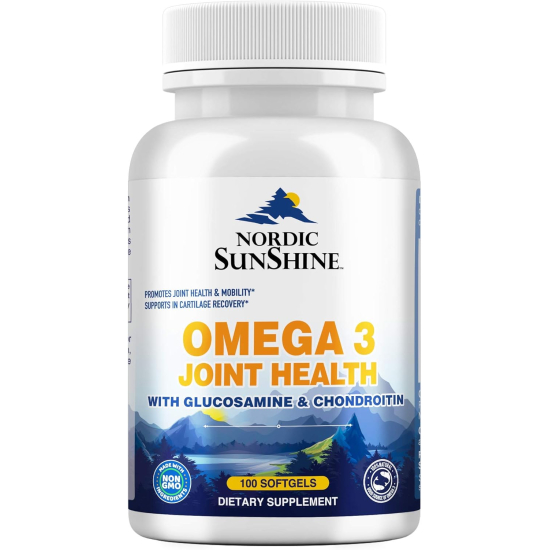 Nordic Sunshine Omega 3 Joint Health With Glucosamine & Chondroitin 100 Softgels