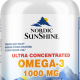 Nordic Sunshine Ultra Concentrate Omega 3 1000mg, 100 Softgels