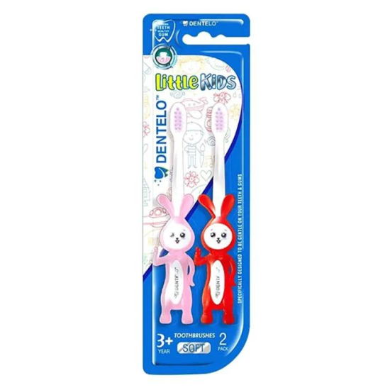 Dentelo Little Kids Toothbrush Rabbit 2pc/Pack - Assorted