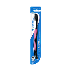 Dentelo Diamond Charcoal Toothbrush Pink Dentelo Diamond Charcoal Toothbrush Pink