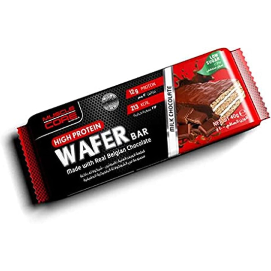 Muscle Core High Protein Wafer Bar Dark Chocolate 40g  Box Of 12 Pieces