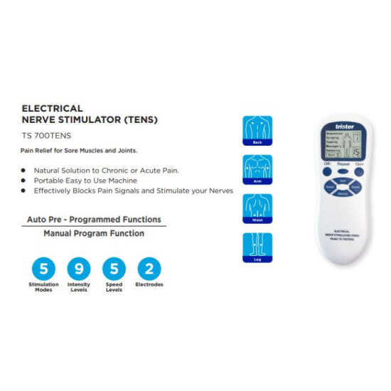 Trister Tens Electrical Nerve Stimulator TS-700TENS