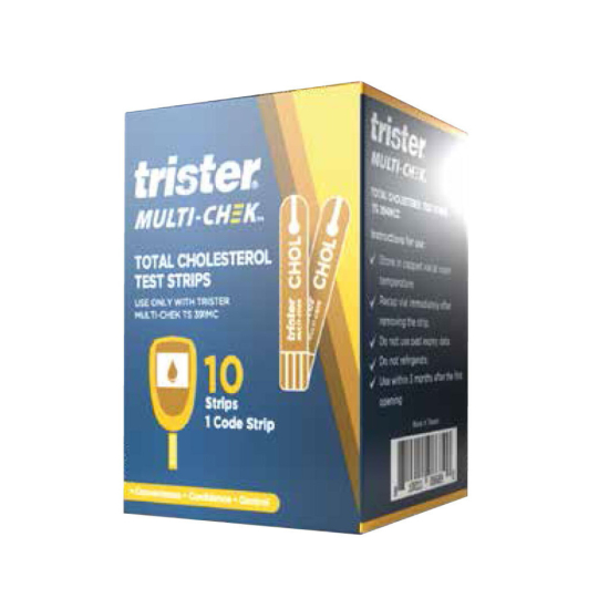 Trister Multicheck Total Cholestrol 10's Test Strip