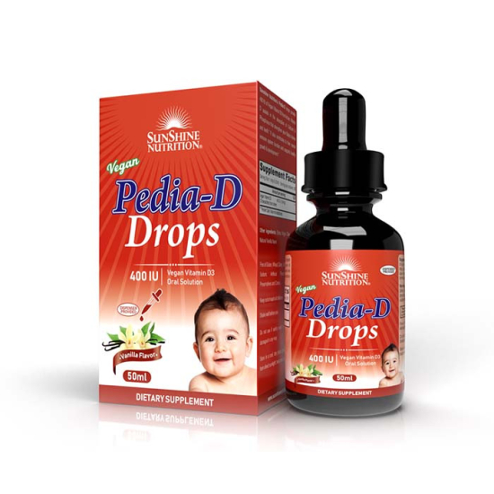 Sunshine Nutrition Pedia-D Drops Vanilla Flavor 50ml