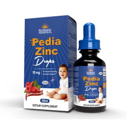 Sunshine Nutrition Pedia Zinc Drops Raspberry Flavor 30 ml Sunshine Nutrition Pedia Zinc Drops Raspberry Flavor 30 ml