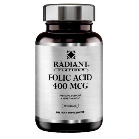 Radiant Platinum Folic Acid 400mcg 90 Tabs