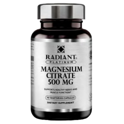 Radiant Platinum Magnesium Citrate 500mg 90 Veg Caps Radiant Platinum Magnesium Citrate 500mg 90 Veg Caps