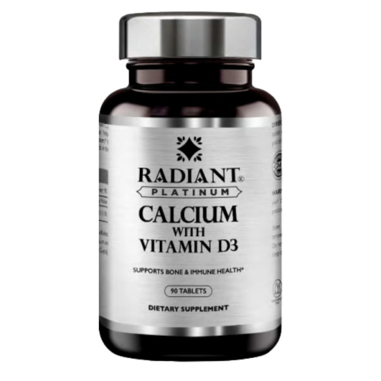Radiant Platinum Calcium with Vitamin D3 90 Tablets