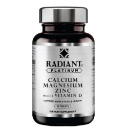Radiant Platinum Calcium Magnesium Zinc with Vitamin D 90 Tablets Radiant Platinum Calcium Magnesium Zinc with Vitamin D 90 Tablets