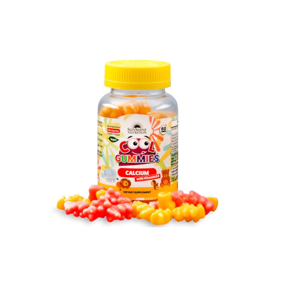 Sunshine Nutrition Cool Gummies Calcium With D3 60 Tablets