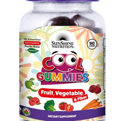 Sunshine Nutrition Cool Gummies Kids Fruit Vegetable & Fiber 90 Tablets Sunshine Nutrition Cool Gummies Kids Fruit Vegetable & Fiber 90 Tablets