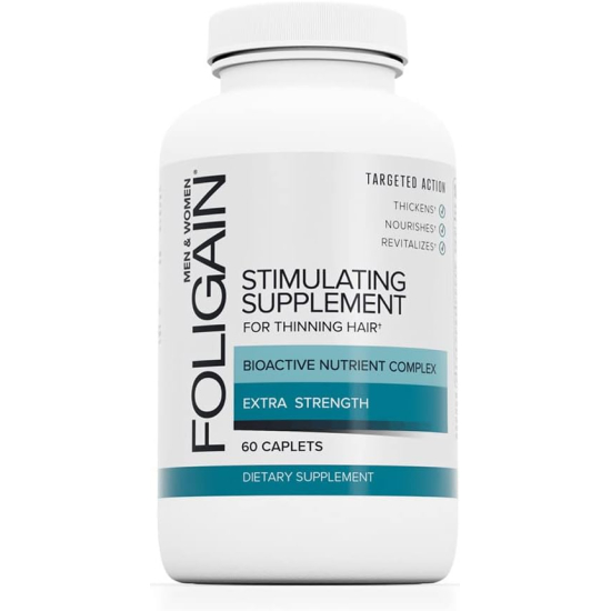 Foligain Stimulating Supplement For Thinning Hair Men & Women 60 Capsules