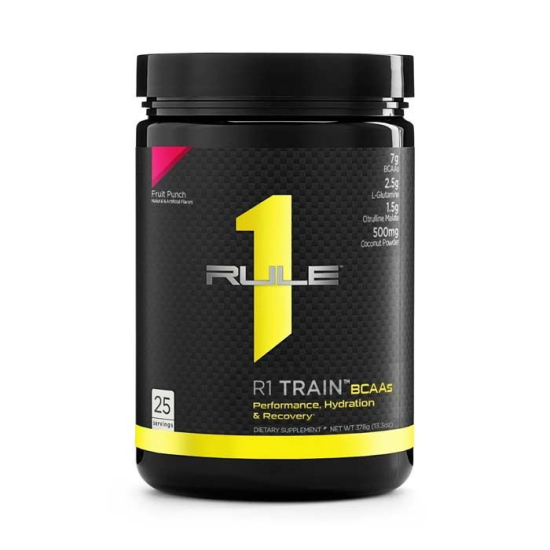 Rule1 Train BCAAs Fruit Punch 25 Servings 378 g