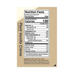 Rule1 Plant Protein Vanilla Creme 20 Servings 1.68 Lb Rule1 Plant Protein Vanilla Creme 20 Servings 1.68 Lb