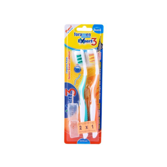  Foramen Adult Toothbrush Expert 3 Soft (2X1)