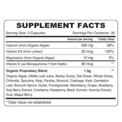 Organic Earth Plant Based Calcium 60 Capsules Organic Earth Plant Based Calcium 60 Capsules