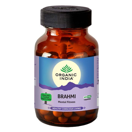 Organic India Brahmi Brain & Nervous System Support 90 Capsules