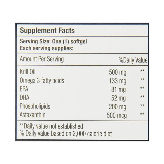 Bio Nutrition Krill 500 mg 45 Softgels