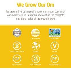 Om Lion's Mane Mushroom Superfood 90 Vegetable capsules Om Lion's Mane Mushroom Superfood 90 Vegetable capsules