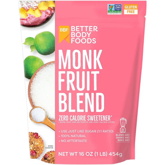 Better Body Foods Monk Fruit Blend 454g