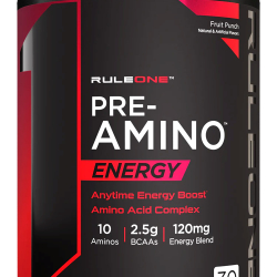 Rule1 Pre Amino 30 Servings Fruit Punch Rule1 Pre Amino 30 Servings Fruit Punch