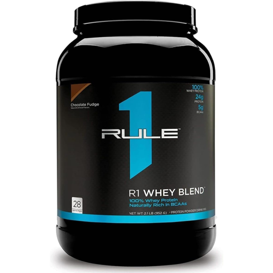 Rule1 Whey Blend 28 Servings Chocolate Fudge 2.10Lb