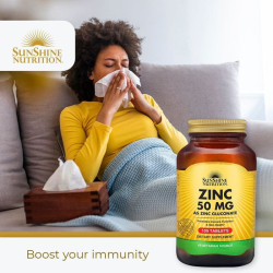 Sunshine Nutrition Zinc 50 mg 100 Tablets Sunshine Nutrition Zinc 50 mg 100 Tablets